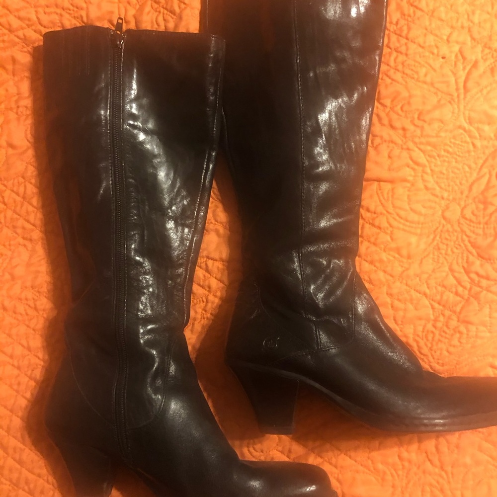 Women’s black Born knee high boots